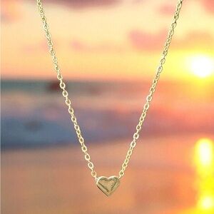 Gold‎ tone Heart Pendant Necklace